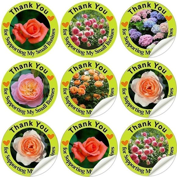 8/$20 1.5" Thank You Stickers 100ct  Round Labels - Picture 1 of 5